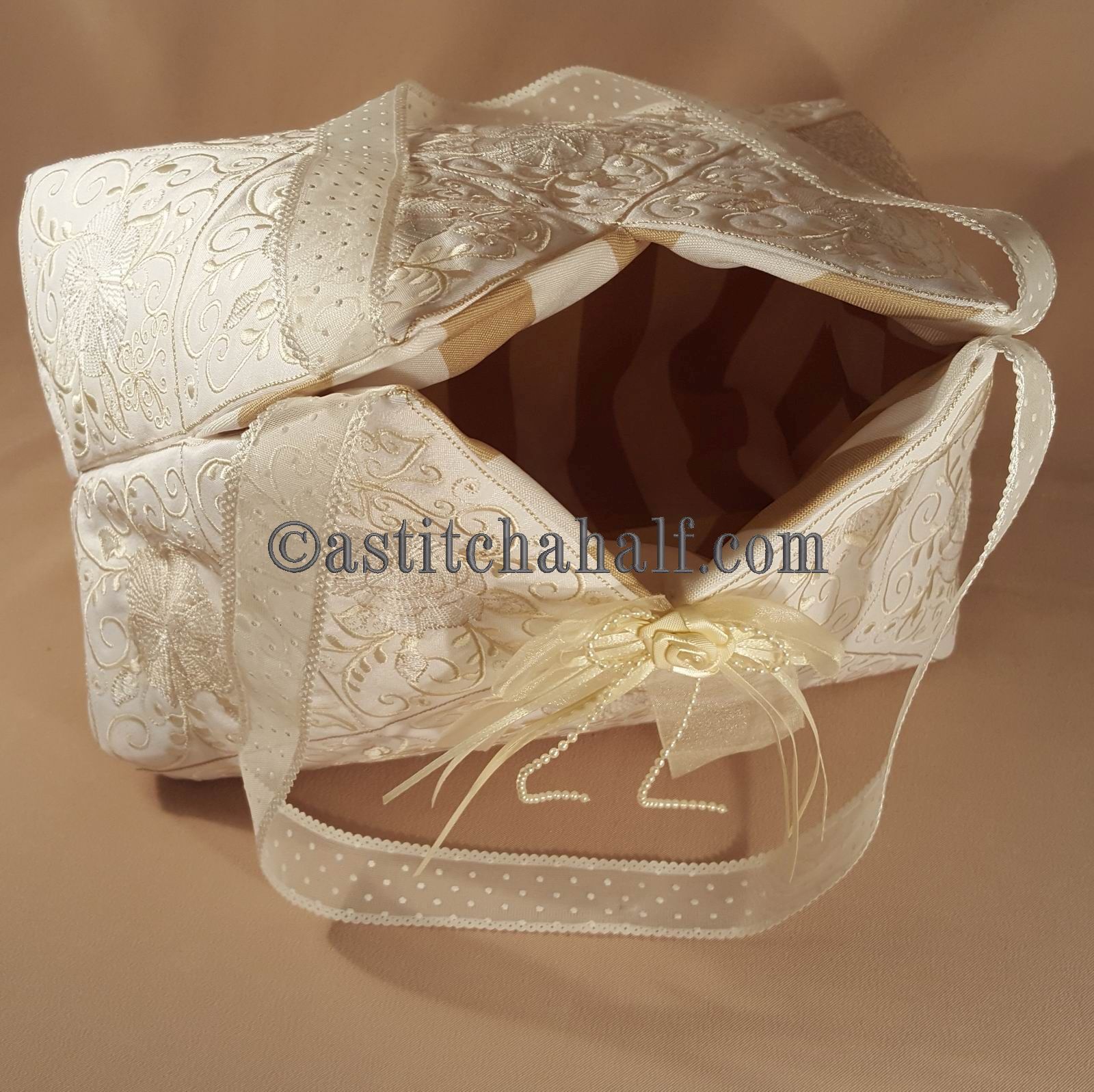 Gossamer Rose Tote - a-stitch-a-half