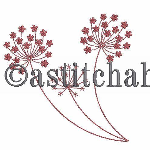 Dancing Dandelions - a-stitch-a-half