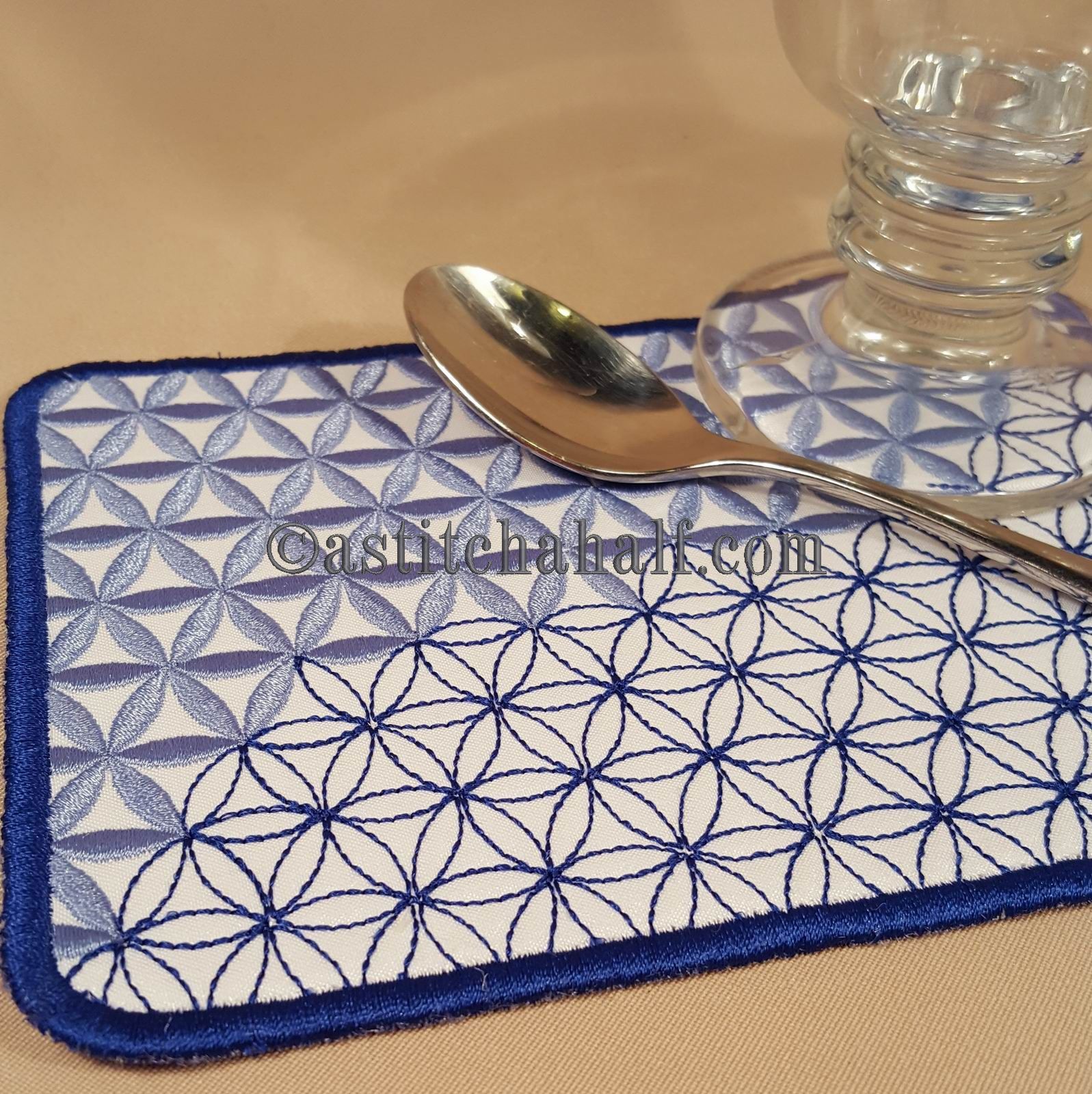 Japanese Sashiko Mug Rugs - a-stitch-a-half