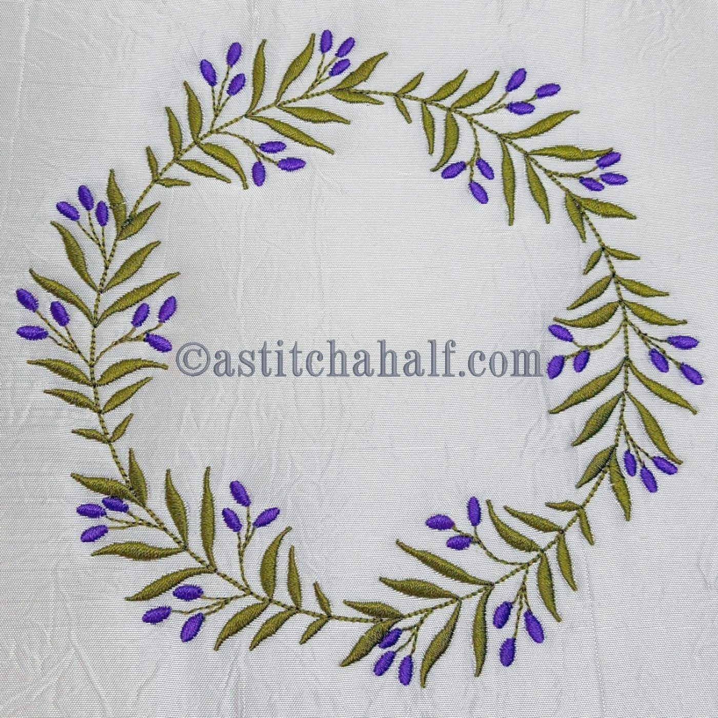 Olive Wreath - a-stitch-a-half