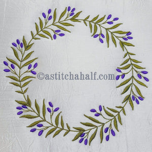 Olive Wreath - a-stitch-a-half