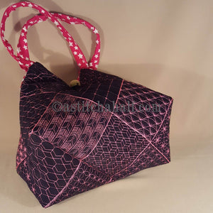 Takara Sashiko Quilt Blocks and Tote Bag - a-stitch-a-half