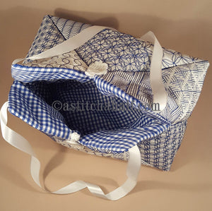 Ichika Japanese Quilt Blocks and Tote Bag - a-stitch-a-half