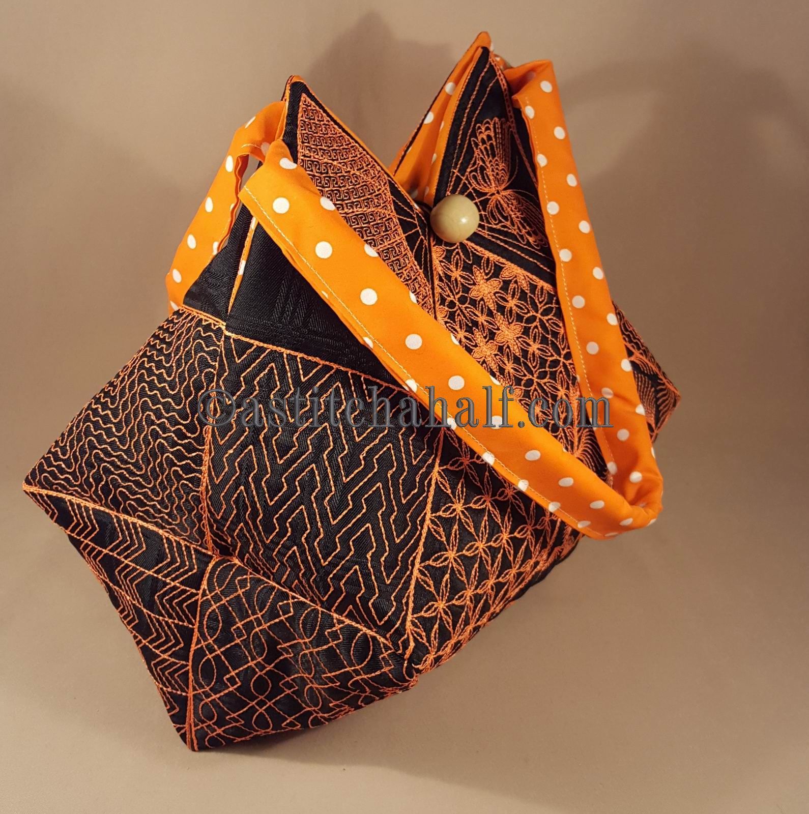 Tamiko Japanese Quilt Blocks and Tote Bag - a-stitch-a-half