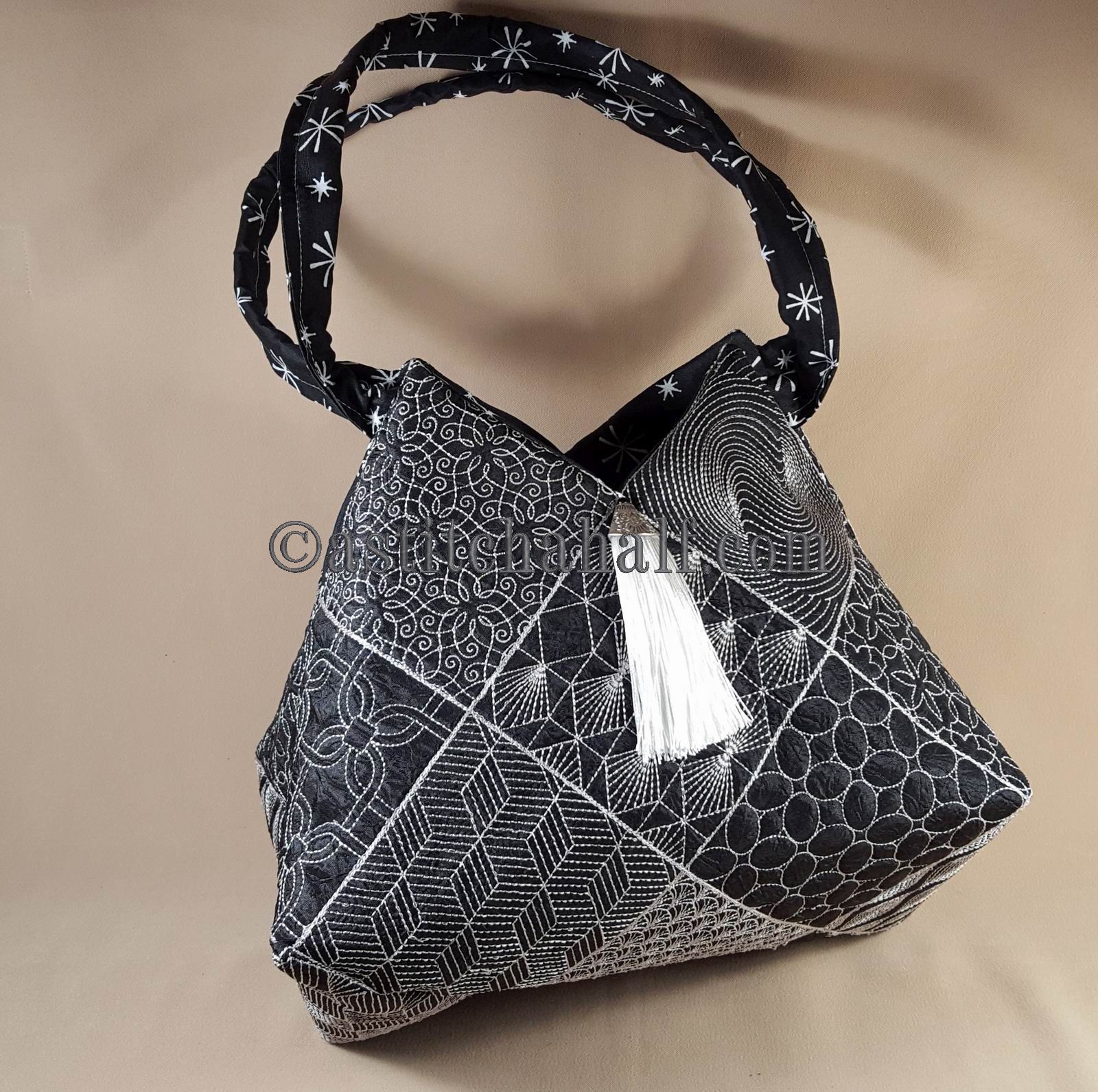 Hinata Japanese Quilt Blocks and Tote Bag - a-stitch-a-half