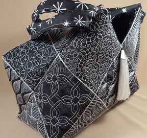 Hinata Japanese Quilt Blocks and Tote Bag - a-stitch-a-half