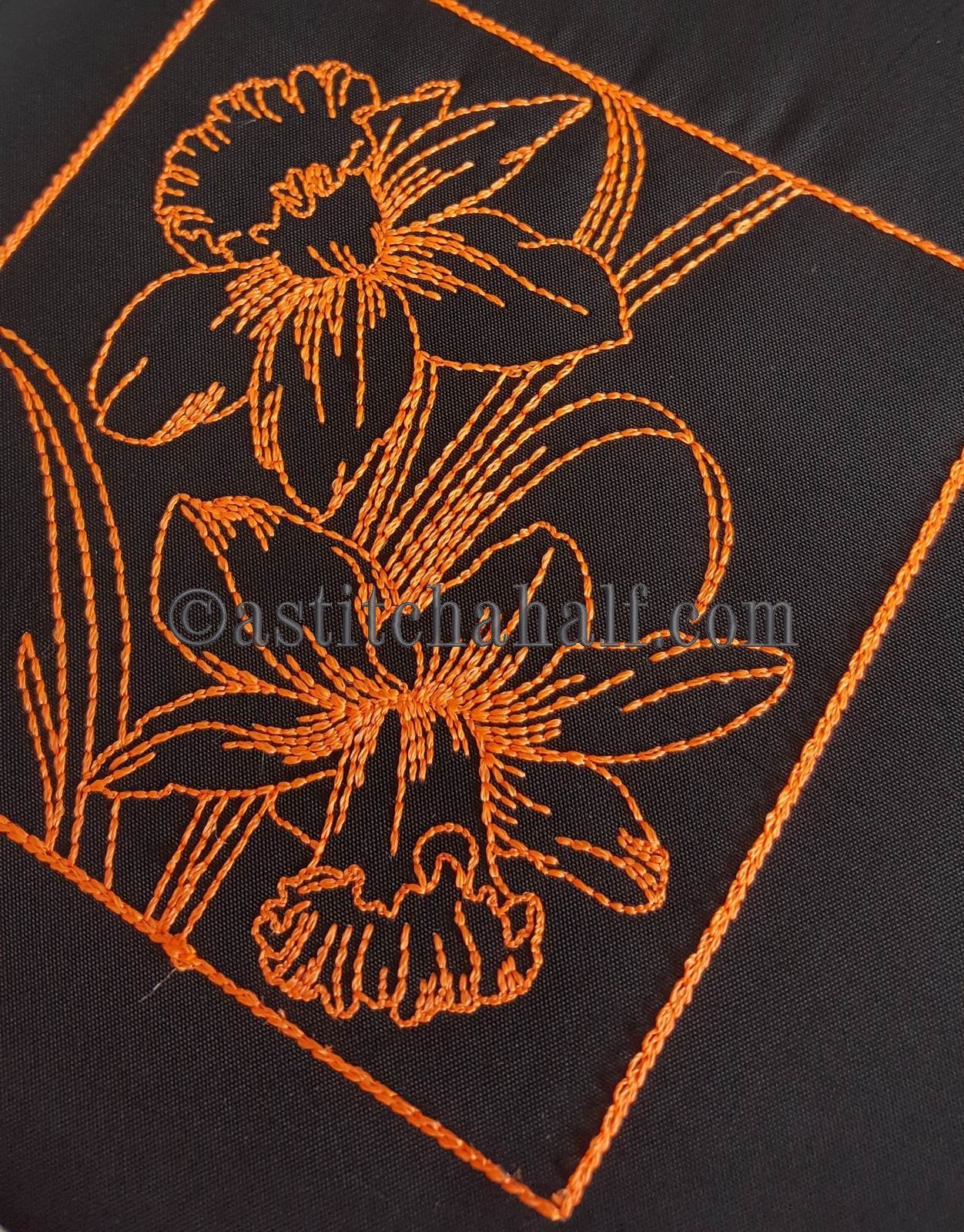 Chalk Board Daffodil Cross Body Bag - a-stitch-a-half