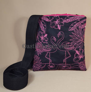 Chalk Board Flamingo Cross Body Bag - a-stitch-a-half