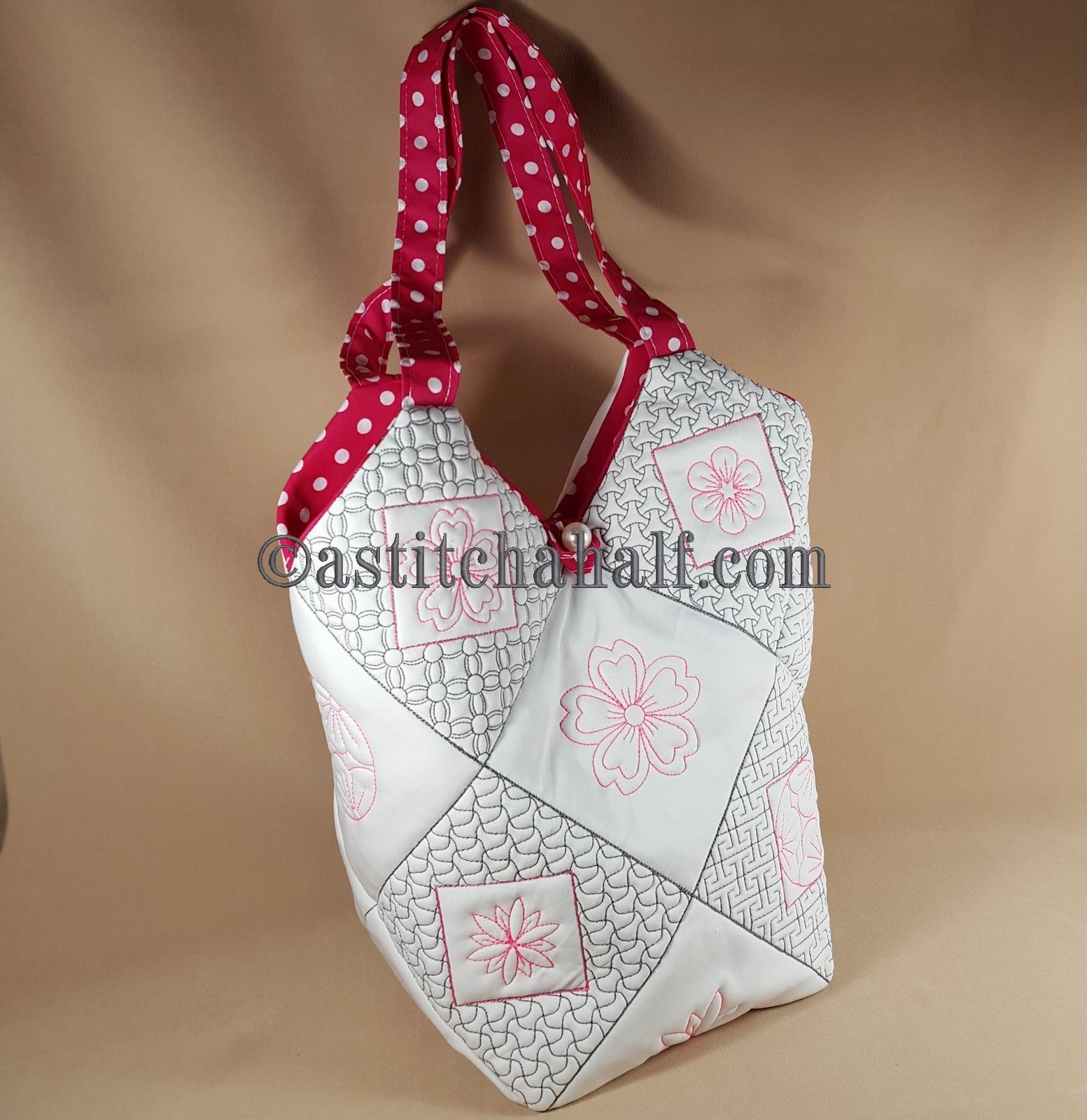 Sakura Smart Tote and Quilt Blocks - a-stitch-a-half
