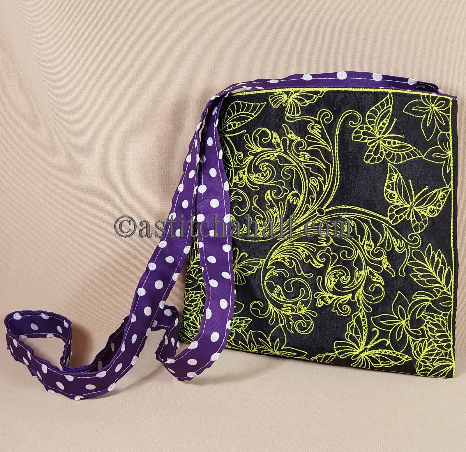 Butterfly Migration Chalk Board Cross Body Bag - aStitch aHalf