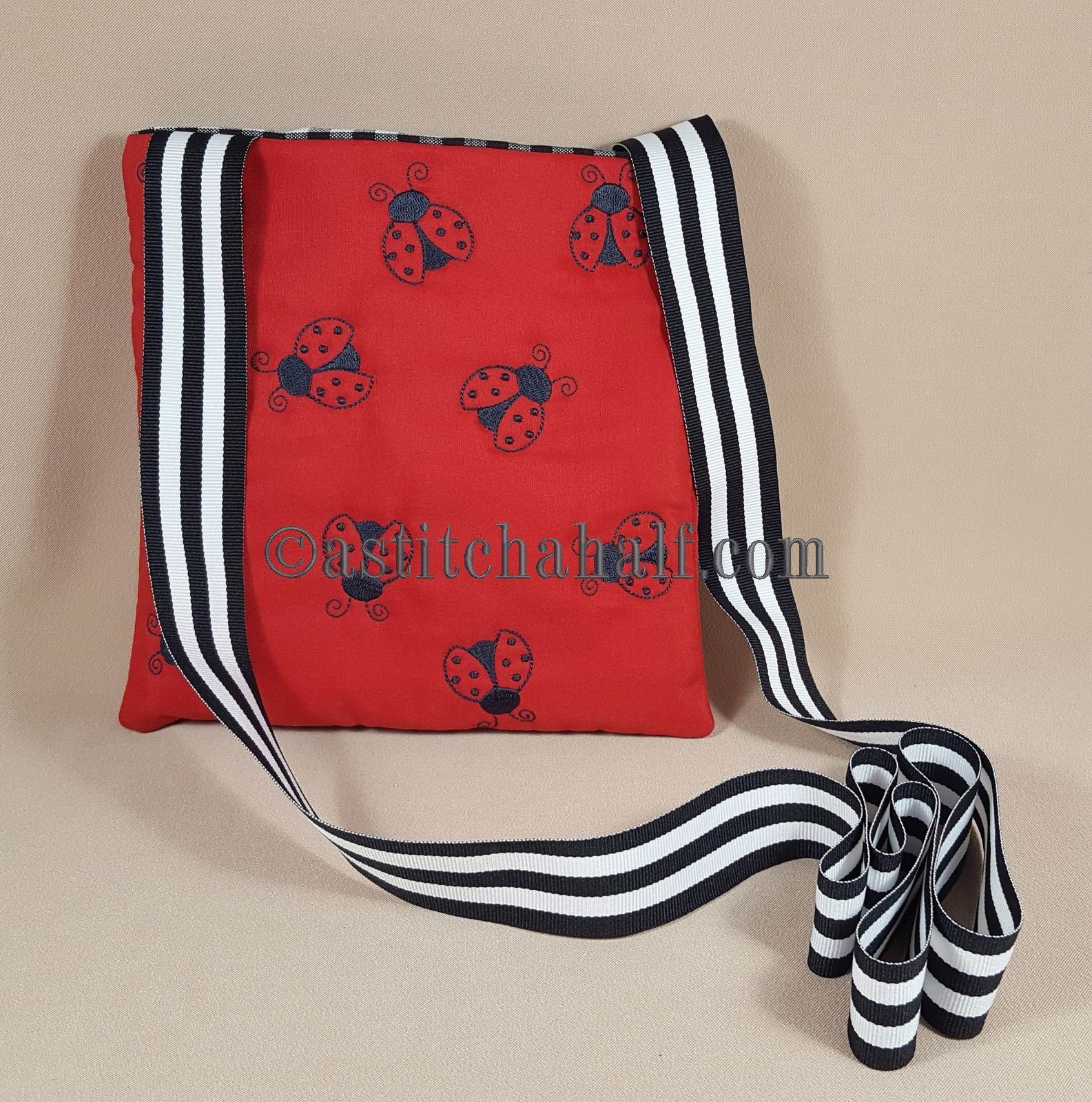 Ladybug Monochrome Cross Body Bag