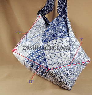 Shinon Japanese Quilt Blocks and Tote Bag - a-stitch-a-half