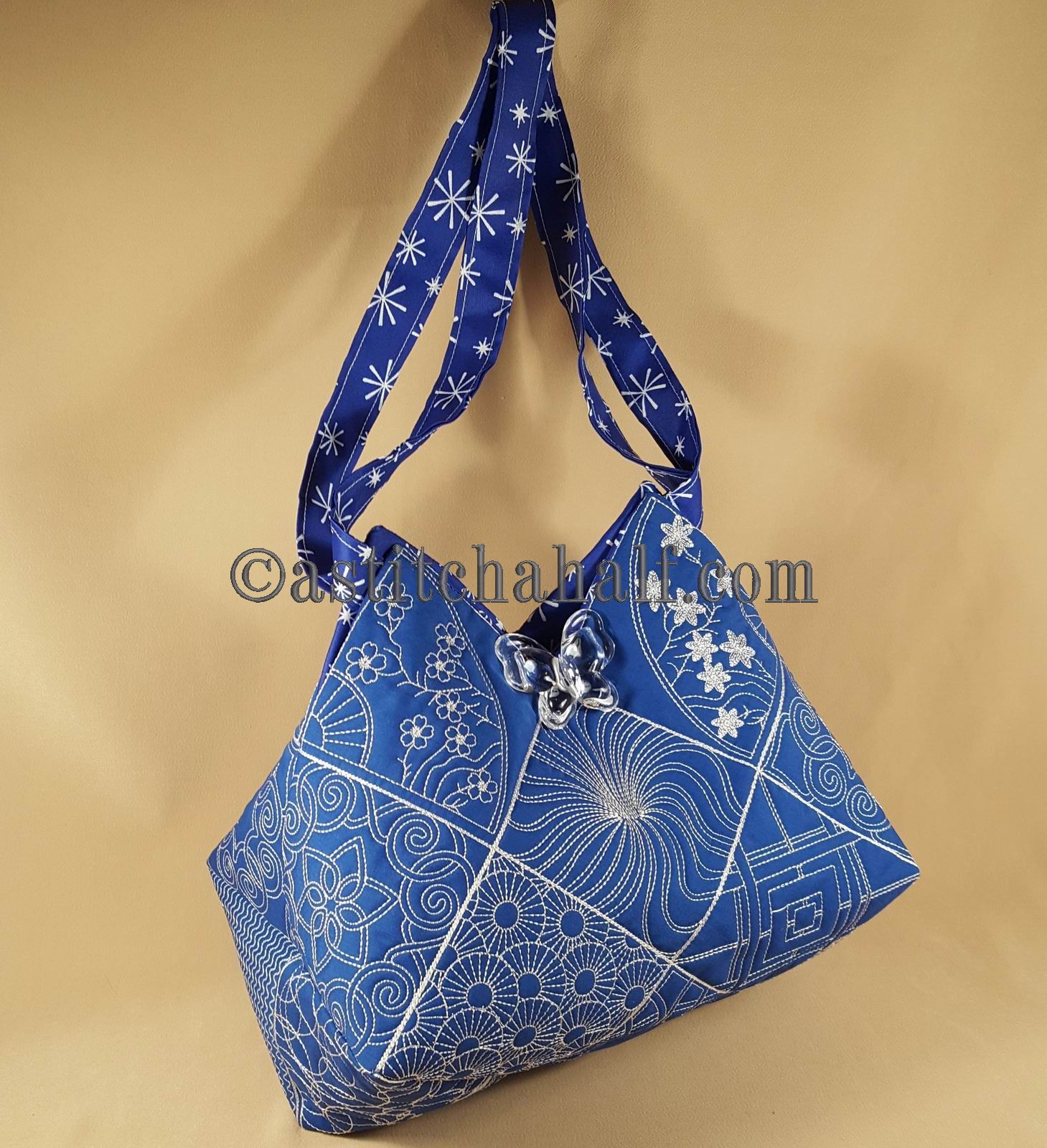 Sumire Japanese Quilt Blocks and Tote Bag - aStitch aHalf