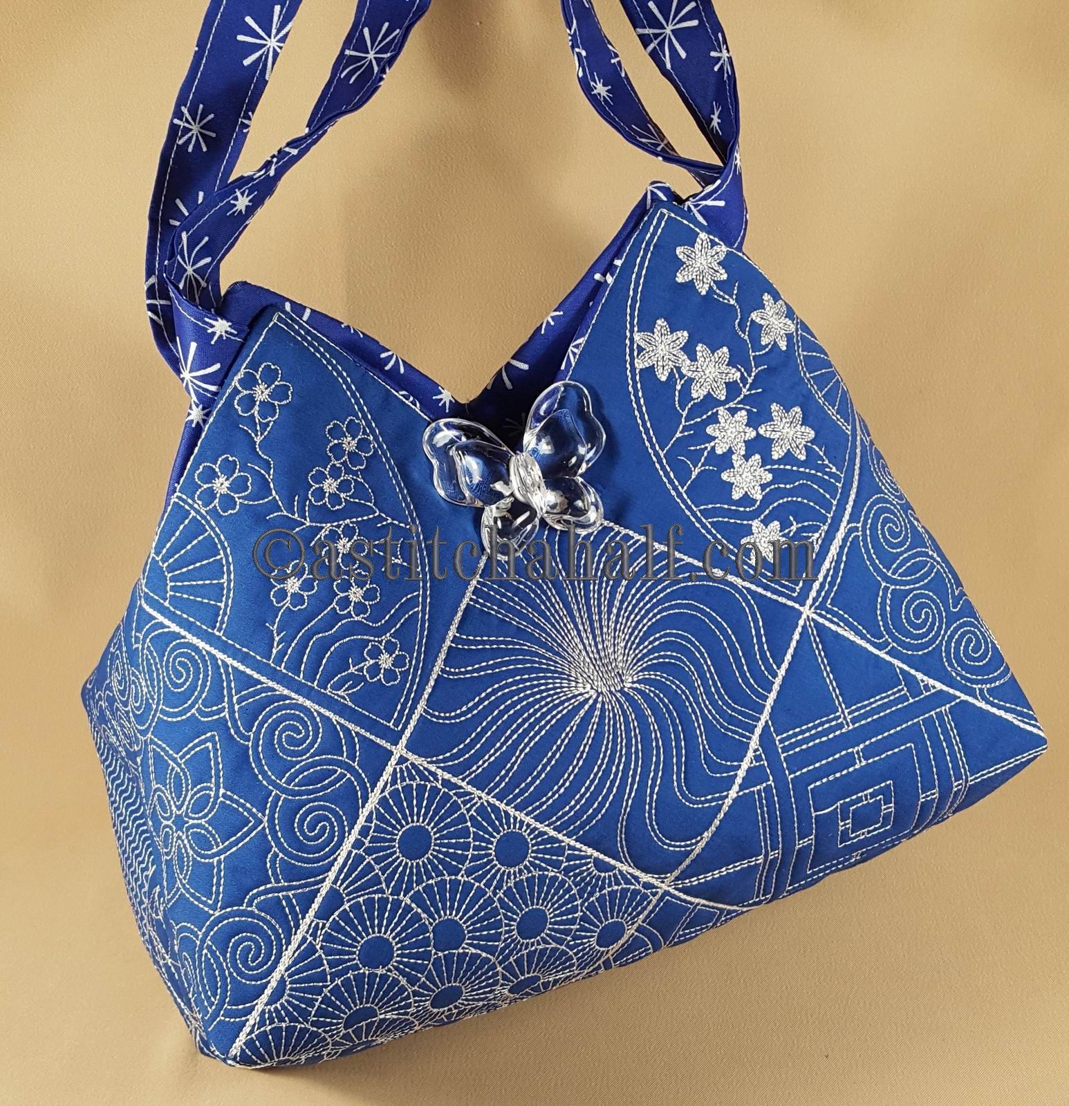 Sumire Japanese Quilt Blocks and Tote Bag - aStitch aHalf