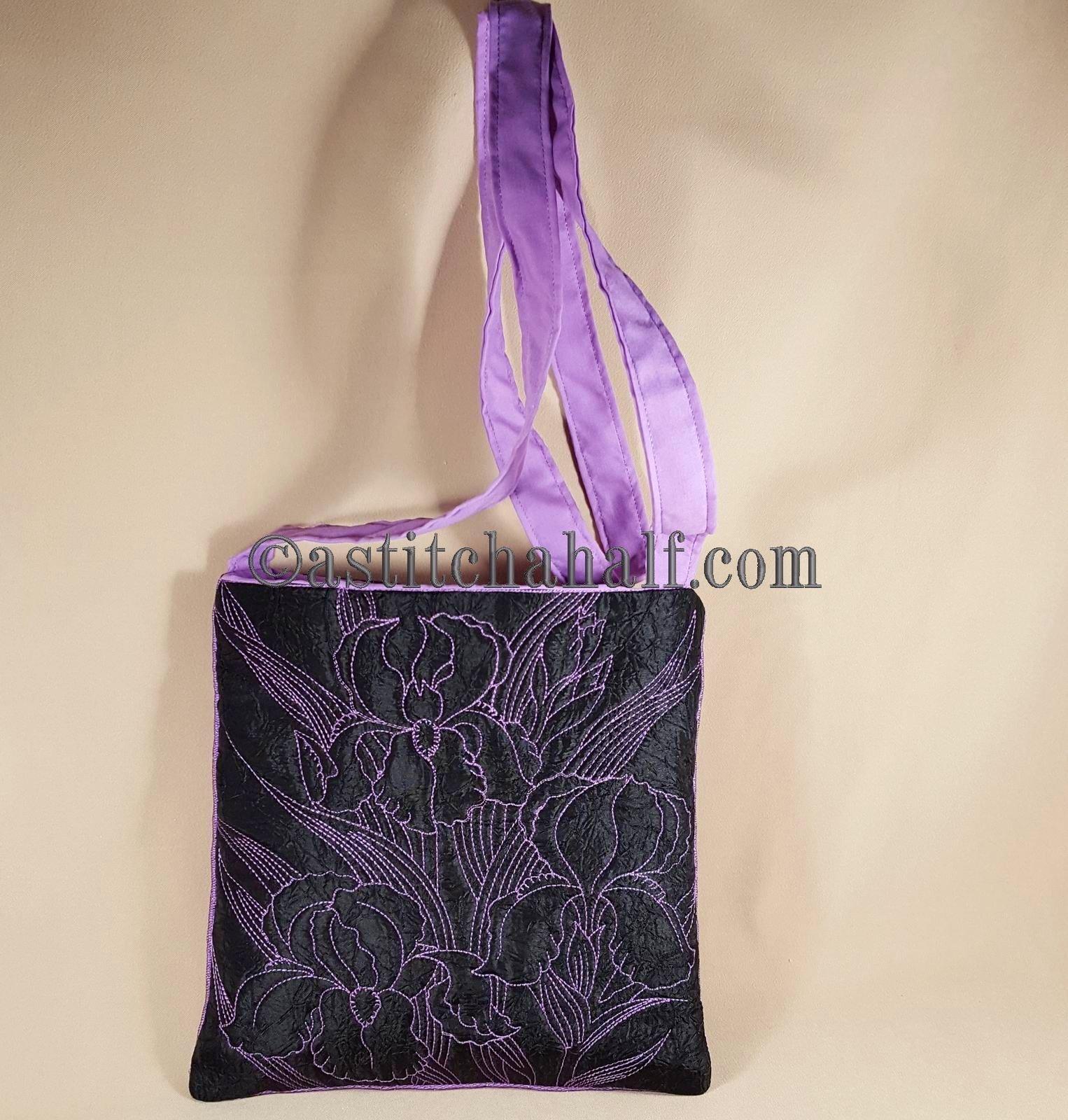 Iris Infusion Chalk Board Cross Body Bag - a-stitch-a-half