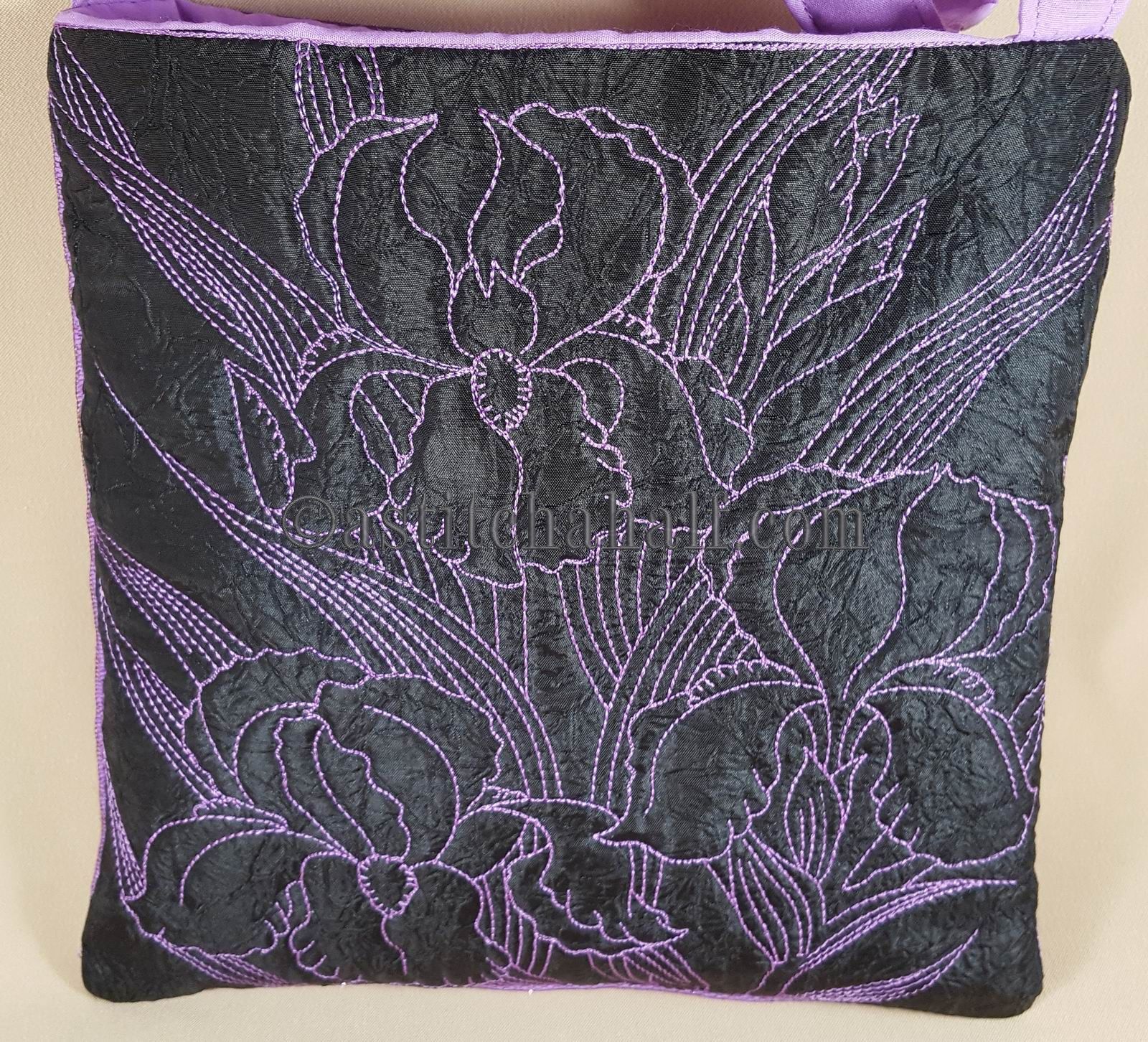 Iris Infusion Chalk Board Cross Body Bag - a-stitch-a-half