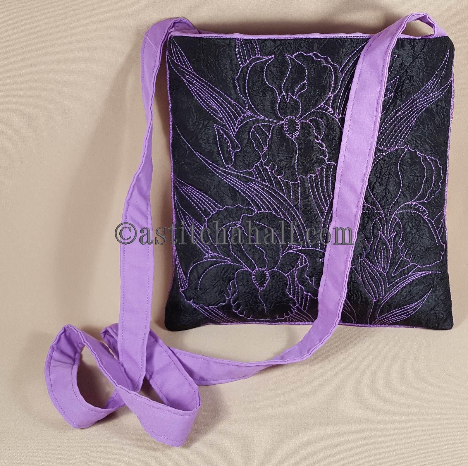Iris Infusion Chalk Board Cross Body Bag - a-stitch-a-half