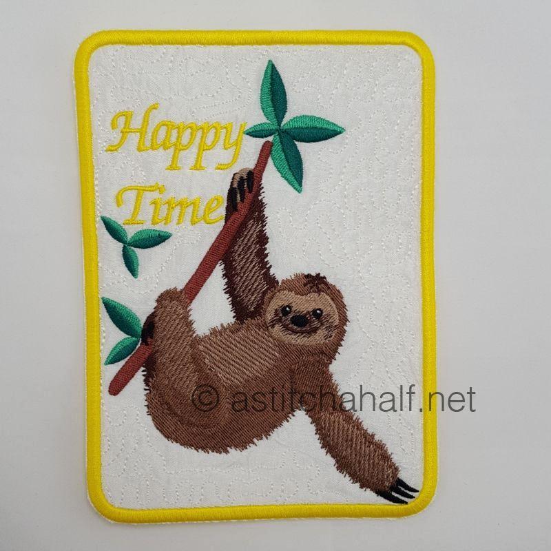 Sloth Mug Rugs - aStitch aHalf