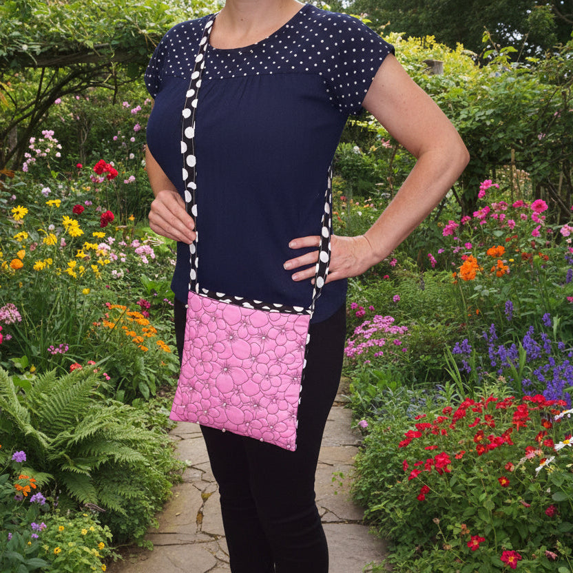 Cherry Blossom Abundance Cross Body Bag - a-stitch-a-half