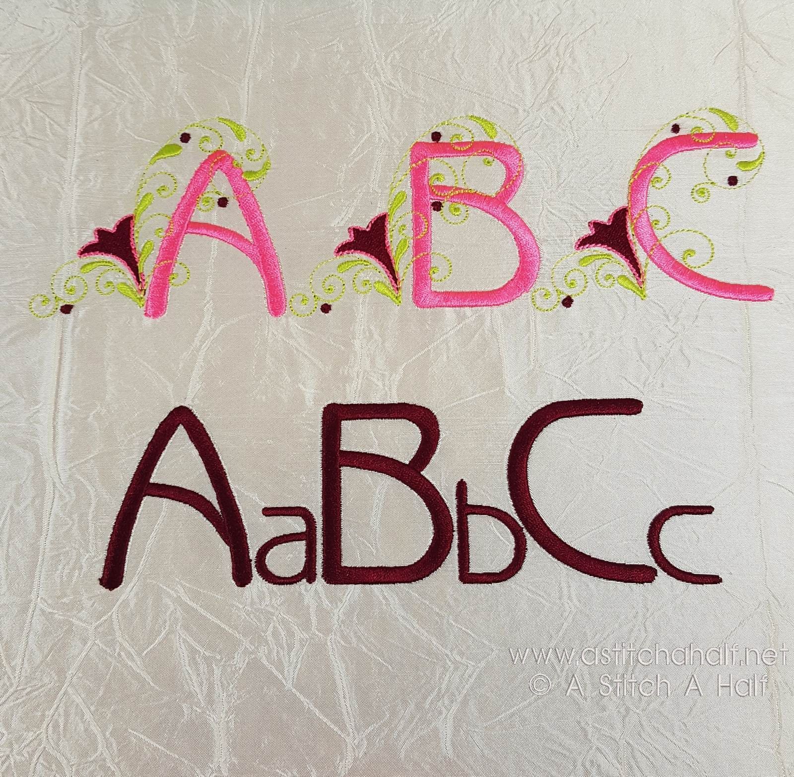 Bravo Monogram Floweret Combo - a-stitch-a-half