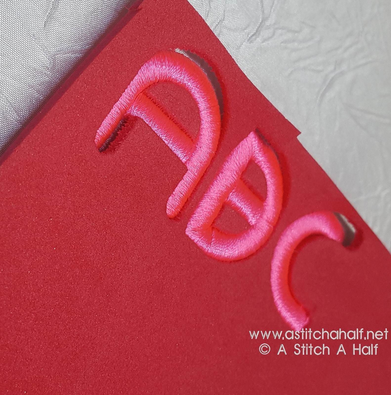 3D Monoglyceride Font - aStitch aHalf