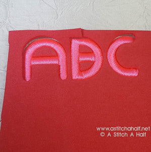 3D Monoglyceride Font - aStitch aHalf