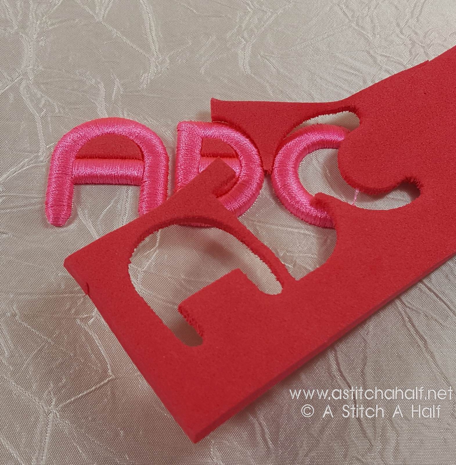 3D Monoglyceride Font - aStitch aHalf