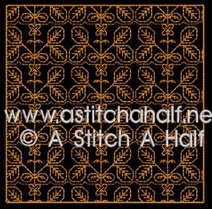 Fiorella Spanish Blackwork Quilt Blocks and Tote Bag - a-stitch-a-half