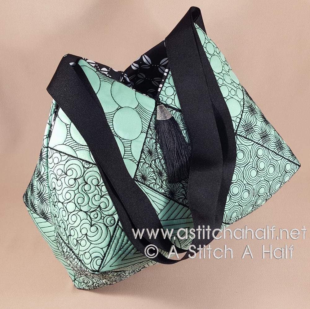 Reiko Japanese Quilt Blocks and Tote Bag - a-stitch-a-half