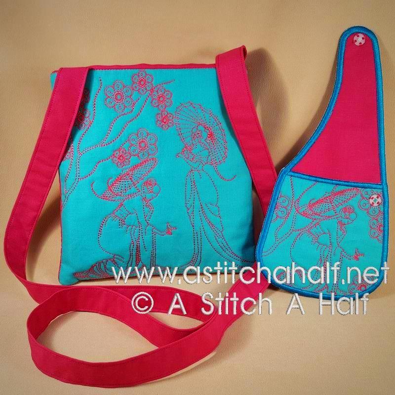 Yuku Haru Cross Body Bag and Belt Pouch - a-stitch-a-half
