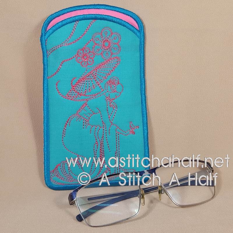 Yuku Haru All In The Hoop Eyeglass and Cellphone Pouches - a-stitch-a-half