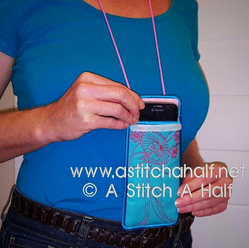 Yuku Haru All In The Hoop Eyeglass and Cellphone Pouches - a-stitch-a-half