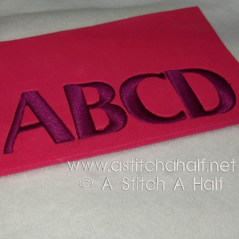 3D London Alphabet - aStitch aHalf