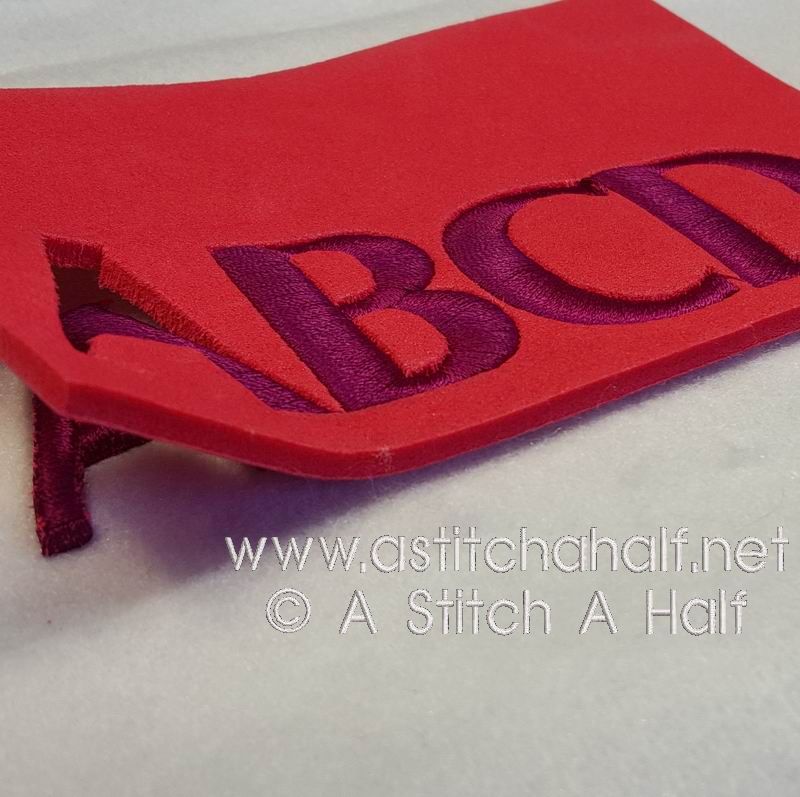 3D London Alphabet - aStitch aHalf