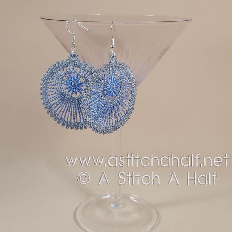 Freestanding Lace Titania Earrings - a-stitch-a-half