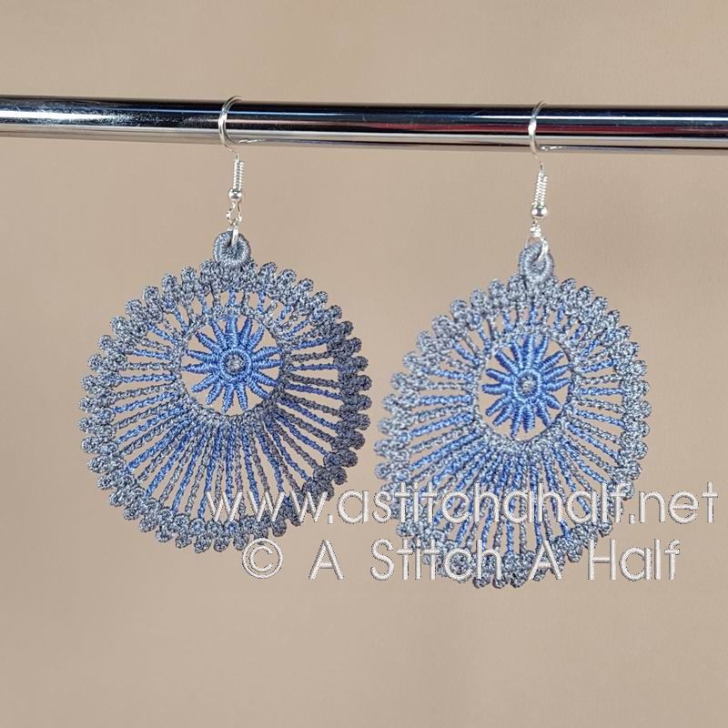 Freestanding Lace Titania Earrings - a-stitch-a-half