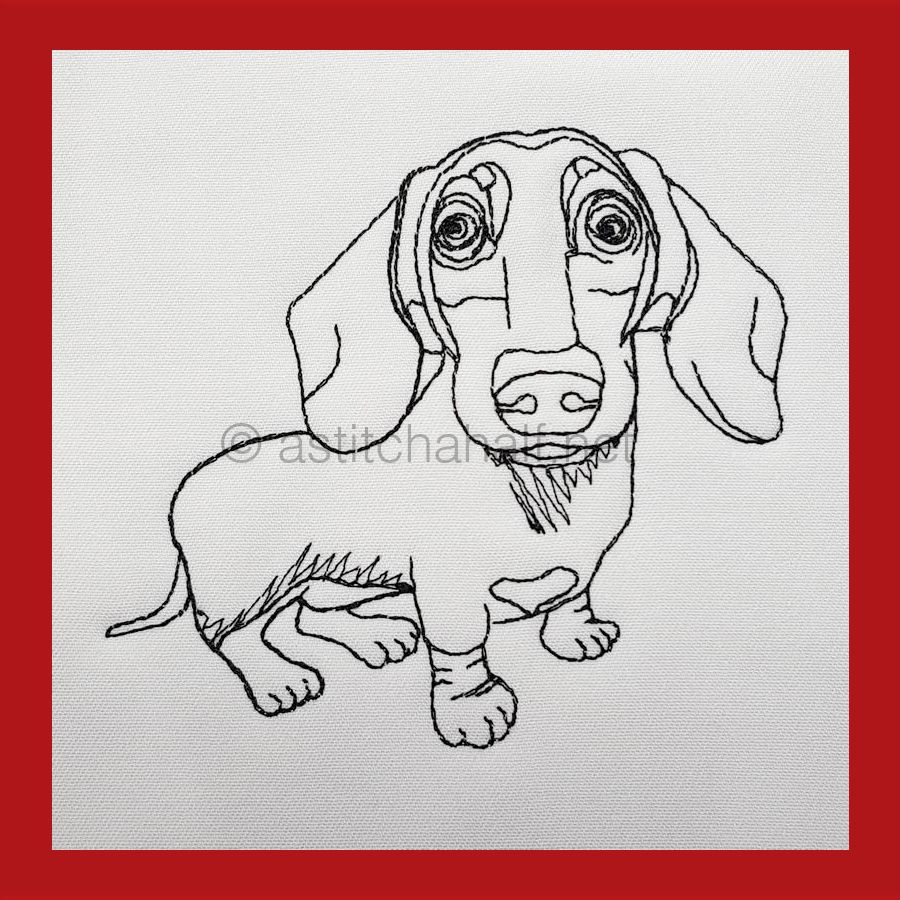 Dachshund with Glasses