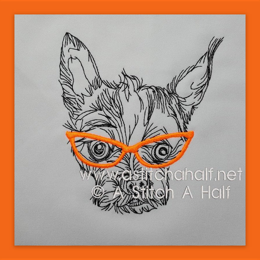 Scampy Dog with Glasses