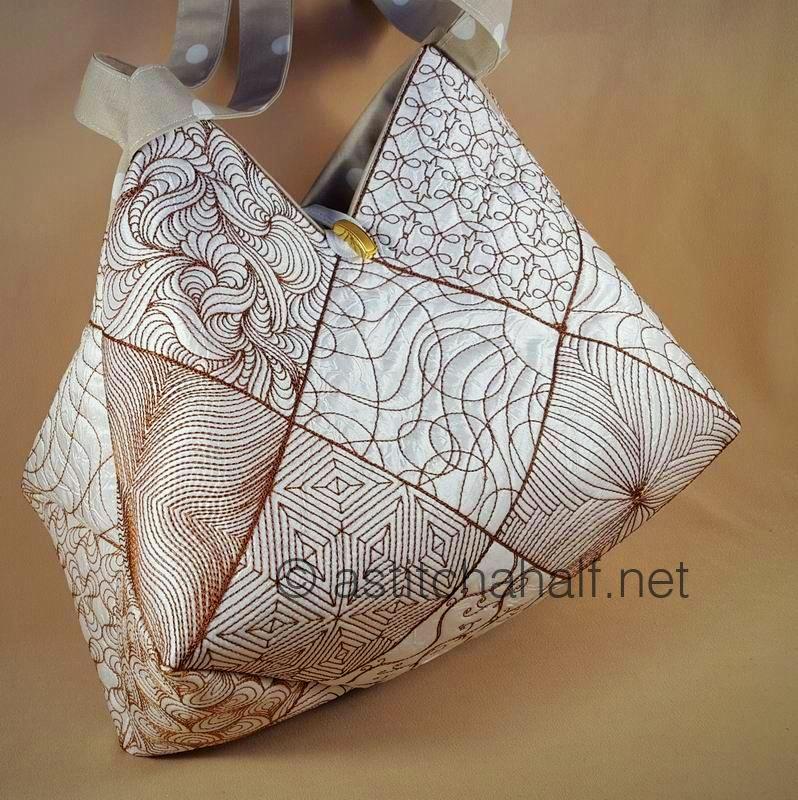 Kaito Japanese Tote and Quilt Blocks - a-stitch-a-half