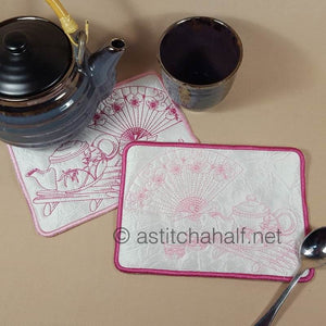 Japanese Tea Mug Rugs - a-stitch-a-half