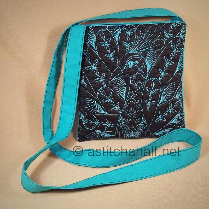 Duo Chalk Board Peacock and Sunbird Cross Body Bags - a-stitch-a-half