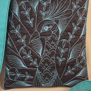 Duo Chalk Board Peacock and Sunbird Cross Body Bags - a-stitch-a-half