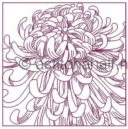 Duo Oriental Chrysanthemum Cross Body Bags - a-stitch-a-half