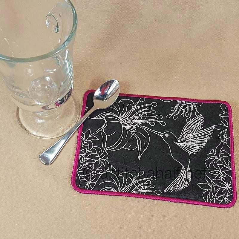Hummingbird Mugrugs - a-stitch-a-half