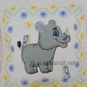 Rodney and Riley Baby Rhino Quilt Combo - a-stitch-a-half