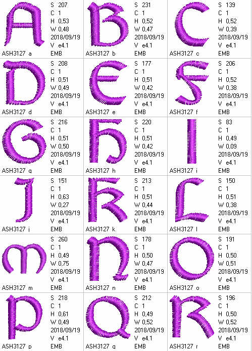 Gaelic Capital Letters - a-stitch-a-half