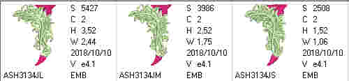 Fabulous Foliage Monogram J - a-stitch-a-half