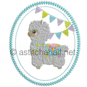 Cute Baby Alpaca and Llama Pillow Quilt Combo - a-stitch-a-half