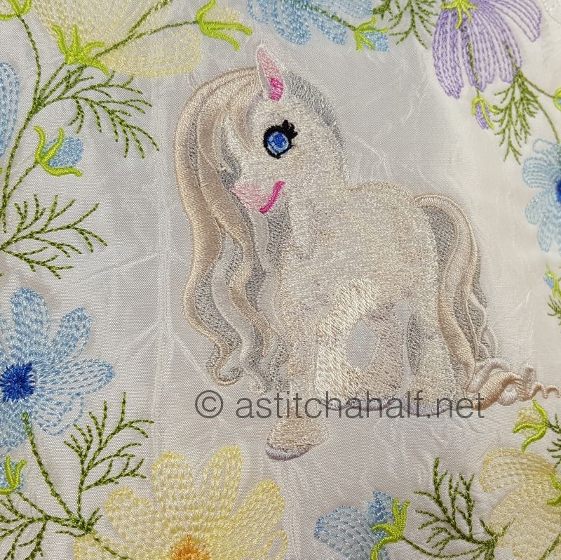 Little Snow Pony and Friend Pillow Quilt Combo - aStitch aHalf