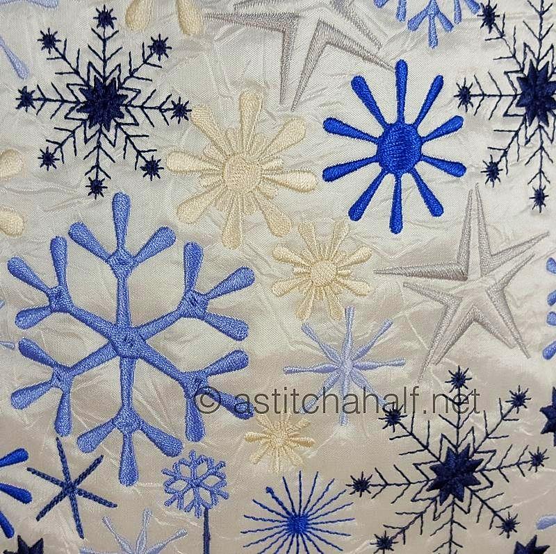 Winter Snowflake Cross Body Bags - a-stitch-a-half